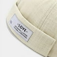 thumbnail image 4 of GegeenDomog Men Hats Docker Cap Hats Beanie Sailor Cap Worker Hat Rolled Cuff Retro Brimless Hat with Adjustable, 4 of 14