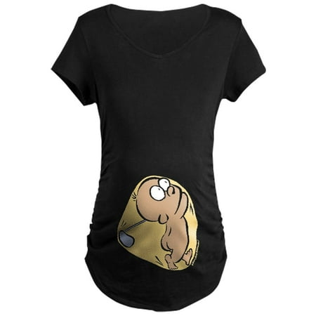 

CafePress - Sneak Peek Future Golfer Maternity Dark T Shirt - Maternity Dark T-Shirt