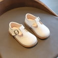 thumbnail image 5 of Domzle Toddler Little Girl Mary Jane Dress Shoes for Girl Party School Shoes Comfortable Insole White, 5 of 10