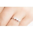 thumbnail image 3 of HeartsAndYou 1ct Baguette Cut Moissanite Engagement Ring for Women Stackable Minimalist 18k White Gold Over Silver, 3 of 9