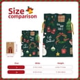 thumbnail image 4 of XMXT Christmas Drawstring Gift Bags, Christmas Elf Snowman Pattern Wrapping Sacks Candy Packing Bag Party Decorations Favor Bags, S, 4 of 8