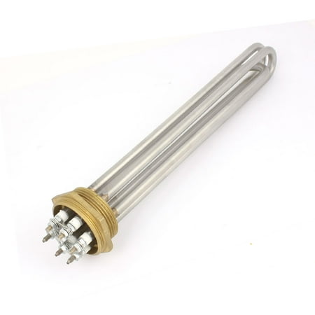 

Unique Bargains 3U Shaped 8mm Bar Dia Electric Heating Water Heater Element 380V 6000W