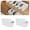 Green Grey, variant on 2pcs Curved Design Storage Boxes - Heavy-Duty Plastic Organizer, White Space-Saving Container for Under Sink, Pantry & Cabinet