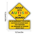 thumbnail image 2 of Autisms Alarm Wall Stickers For Children'S Cars Trucks Laptops Decorative Self Adhesive Pvc Emergency Response Sign Stickers/ Sticker D, 2 of 7