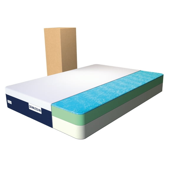 Colchón Matrimonial DR JOOHN Zero Gravity en Caja 25cm Memory Gel, Semi Firme para Todas las Edades. DR JOOHN ZERO GRAVITY