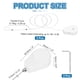 thumbnail image 2 of Uxcell Cable Retráctil de Control Remoto 3.3ft (1M) 5.29oz, 3PCS Lazo de Seguridad para TV, Blanco, 2 of 7