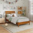 thumbnail image 1 of Savannah Twin Solid Wood Low Profile Platform Bed in Light Toffee, 1 of 14