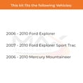 thumbnail image 3 of Max Advanced Brakes - Brake Kit for 2006 2007 2008 2009 2010 Ford Explorer/Sport Trac Mercury Mountaineer Front Replacement Drilled Slotted Black Coated Disc Brake Rotors and Ceramic Brake Pads, 3 of 10