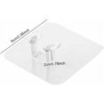 thumbnail image 2 of 20 pcs Clear Transparent Power Plug Hook Holder Storage Socket Powerful Adhesive for Wall Mount Kitchen Living Room transparent，, 2 of 5