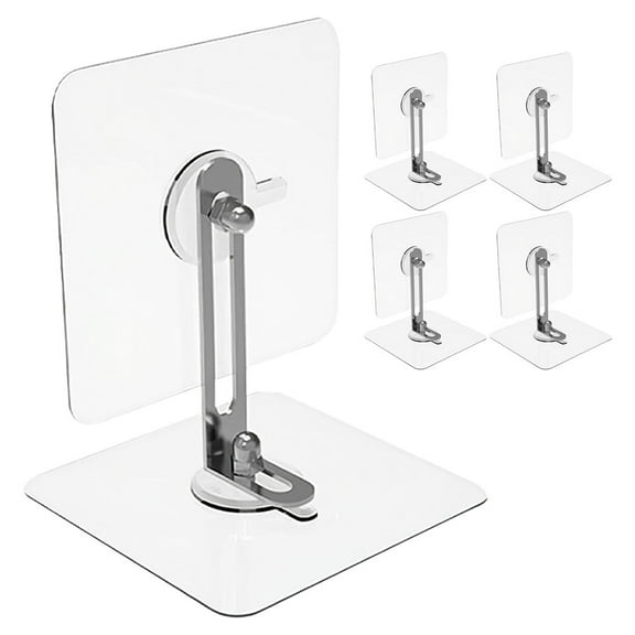 5 Sets No Drill Furniture Anchors for Baby Proofing Anti Tip Safety Straps for Dressers Bookshelves Cabinets and Wardrobes Clear