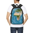thumbnail image 6 of Balery Earth View World Map Backpack for Men and Women - Durable 600D Oxford Cloth -Large Capacity, Water-Resistant School, Travel, and Hiking Bag, 6 of 9
