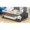 thumbnail image 2 of 2 Pieces Letter Trays/Stackable Metal Mesh Desk Tray/Multifunctional Organizer (Black),14*25*34cm, 2 of 5