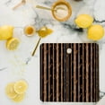 thumbnail image 2 of Society6 Lisa Argyropoulos Modern Trees Black Square Cutting Board, 2 of 2