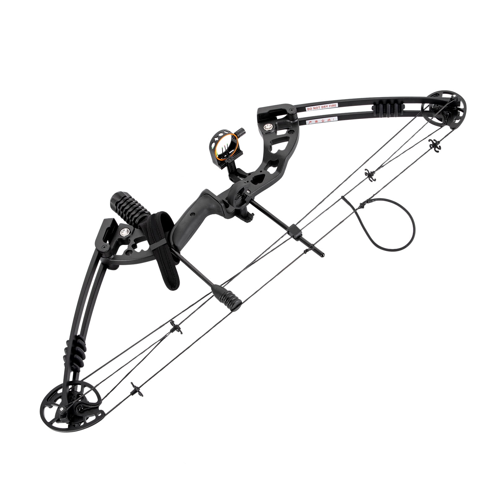 YIYIBYUS Adult Professional Compound Bow 24-29.5in Draw Length Right Hand Hunting Kit with 12 Arrows, Adjustable Draw Weight for Outdoor Competition, Hunting, Training Archery Targets
