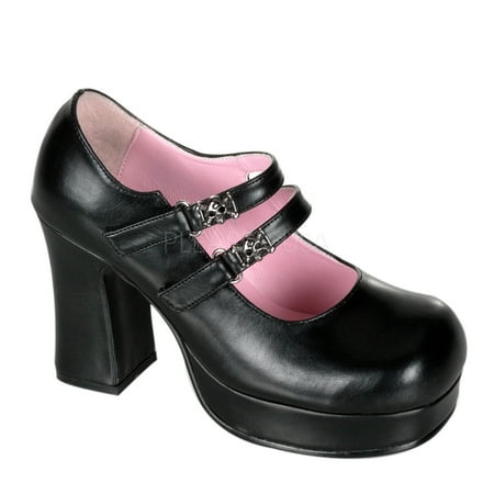 

Gothika-09 3 1/2 Black Polyurethane Shoe
