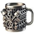 thumbnail image 4 of Taza de tazas de acero inoxidable en motor de automóviles para tazas de té para amantes del automóvil (V6) Café, 4 of 4