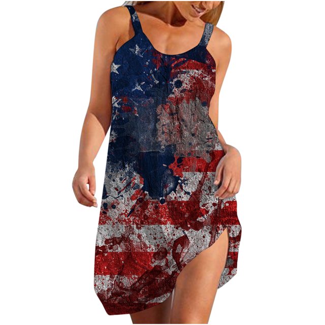 Pompotops Robes d'Été Décontractées à Col en V Manches Longues Imprimé Floral Fendu Boho pour Femmes
