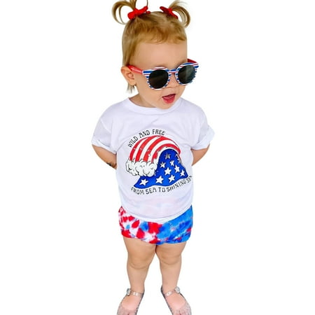 

KI-8jcuD Summer Skirts For Girls Size 10-12 Baby Girls Independence Day Outfits Summer Short Sleeve 4Th Of July T Shirt Tops Shorts 2Pcs Clothes Set Baby Band Outfits Blanket Set Baby Baby Girl Summ