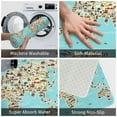 thumbnail image 5 of Uemuo World Travel Line Icons Map Printed Door Mat Indoor Doormat 16"x24",Front Back Door Mats Non Slip Entrance Rugs,Inside Doormats for Entryway, 5 of 9