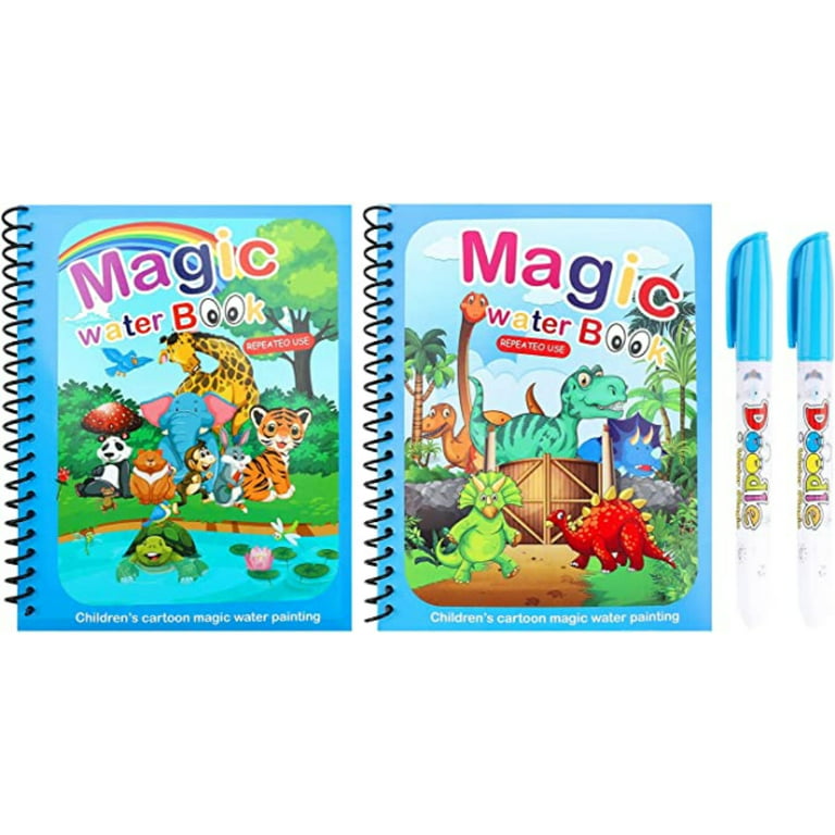 Chok Magic Water Coloring Book for Kids Toddlers Water Magic Books Water  Painting Books Magic Painting Books Set Activity Books with Pen Reusable  Animal Colouring Book for Children Girls Boys 