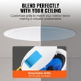 thumbnail image 4 of KFFKFF Pair of 8-Inch Ceiling Speakers, 50-Watt Power, In-Wall & Ceiling Mountable Audio System, 8Ω Impedance & 89dB Sensitivity, Suitable for Indoor Kitchen, Living Room, Bedroom, 4 of 9