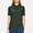 Army Green-C, variant on Fengqque Women's Plus Size Polos Golf Shirts Short Sleeve Collared Shirt Quick Dry Tennis Work Athletic Tops Orange M(M)