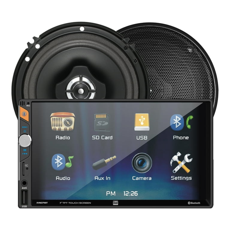 Dual DWS654 65 Inch 4-Way Car Speakers 125W Peak Power Black
