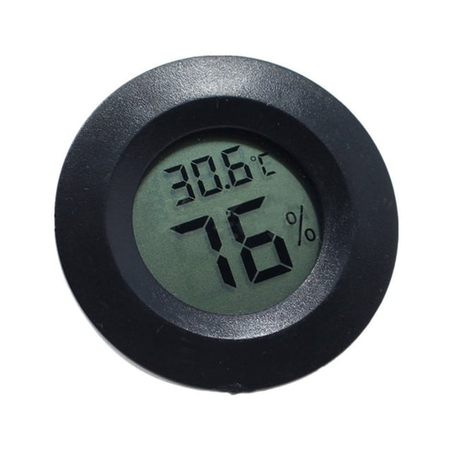 1 Pce Thermomètre Numérique LCD Rond Électronique de Température Intégré pour Réfrigérateur, Surveillance Complète