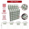 thumbnail image 5 of Sage Green Buffalo Plaid Short Table Runner 36 Inches Long,Farmhouse Green White Checkered Cotton Linen Table Runners Dresser Scarves,Tabletop Scarf Furniture Cover for Home Dinner Party Decor13"x36", 5 of 8