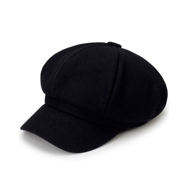 Sombrero de vendedor de periódicos para mujer Desiderio, tono suave y boina.