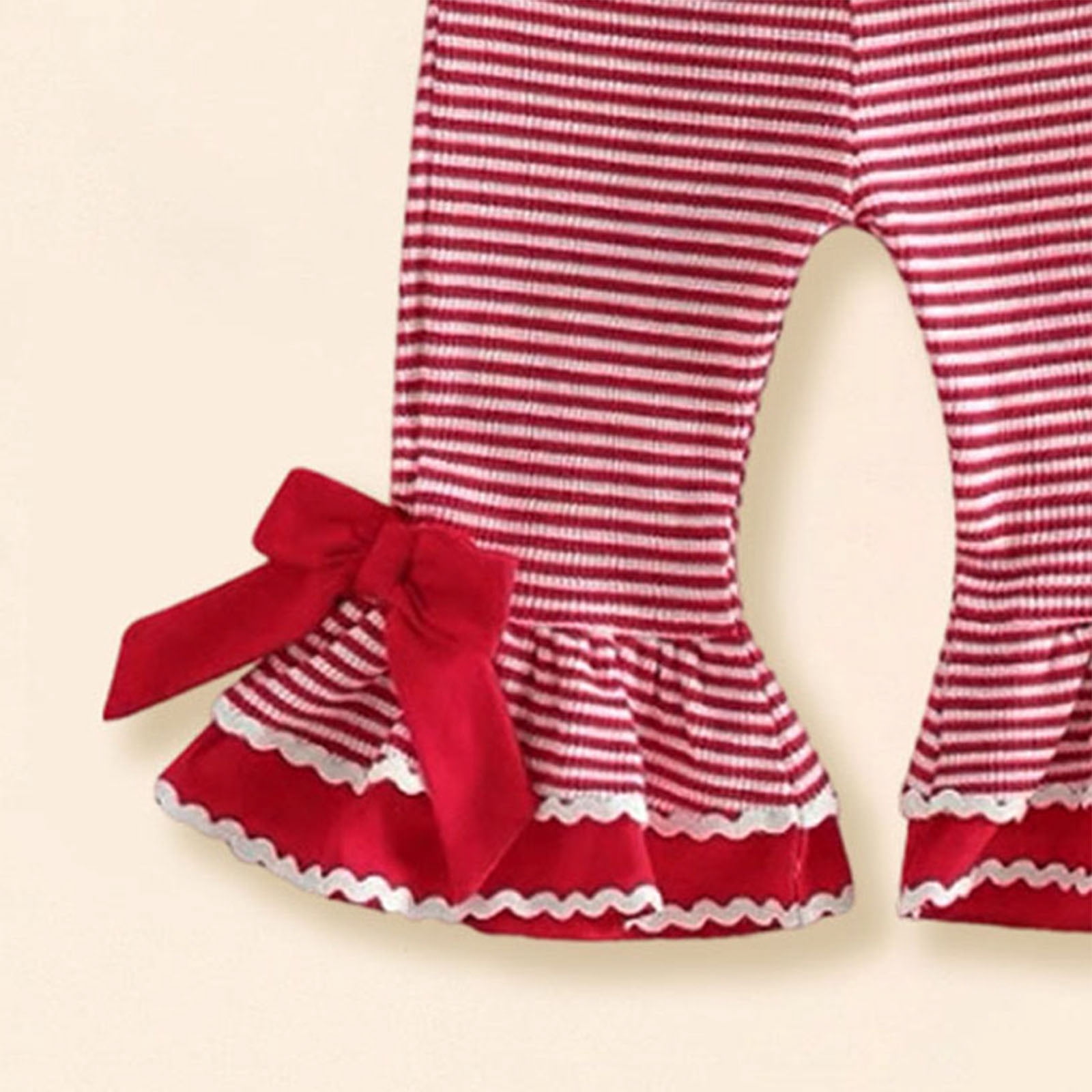 Faraee Toddler Baby 4th of July Girl Clothes Cute Sleeveless Romper Stripeds Spaghetti Strap Jumpsuit Summer Bell Bottom Outfit 6 12 18 24 Months 2T 3T 4T 5T Red