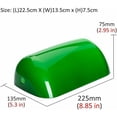 thumbnail image 2 of Lámpara con carcasa blanca en el interior, pantalla de cristal verde para una iluminación óptima y diseño exterior de cristal liso, 2 of 5