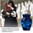 thumbnail image 4 of JAGASY Blue Small Urns for Human Ashes Keepsake - Memorial Urn for Ashes Adult Male - Funeral Cremation Urns for Mom & Dad - Handcrafted Miniature Urn for Parents - (3 Inch), 4 of 7