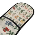 thumbnail image 4 of Yayeee Double Oven Mitt Kitchen Heat Resistant Baking 35" x7" Quilted Glove, Red Floral, 4 of 6