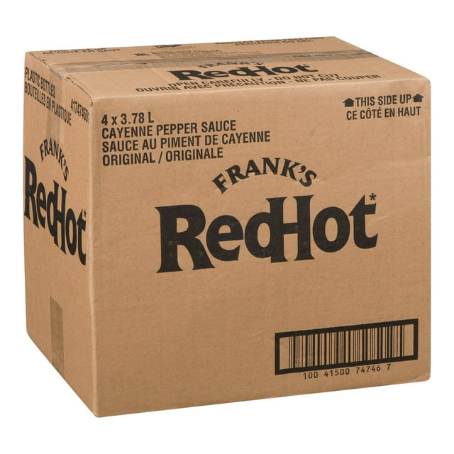 Frank's Red Hot Original Red Cayenne Pepper Hot Sauce | 3.78L/Unit, 4 Units/Case