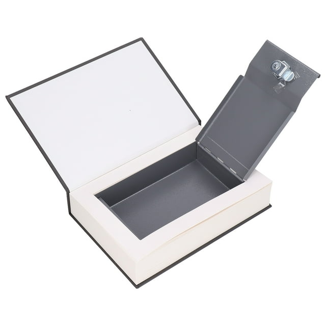 Lifelike Book Safe Metal Diversion Storage Lock Box with Key for Valuables and Cash Home Security Portable Book Safe