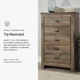 thumbnail image 2 of Signature Design by Ashley Trinell 5 Drawer Wood Chest in Brown, 2 of 14