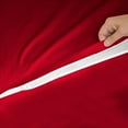thumbnail image 6 of Sheet has Zipper Fitted Sheet, (Twin Size 39x75) 12 Inch Deep Pocket, 100% Egyptian Cotton, 800 TC, Solid Red Color., 6 of 10