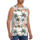 thumbnail image 2 of Fotbe Flamingo Palm Trees Men's Camiseta sin Mangas Estampada para Hombres, Playera Casual para Gimnasio, Entrenamiento, Playa-Medium, 2 of 7