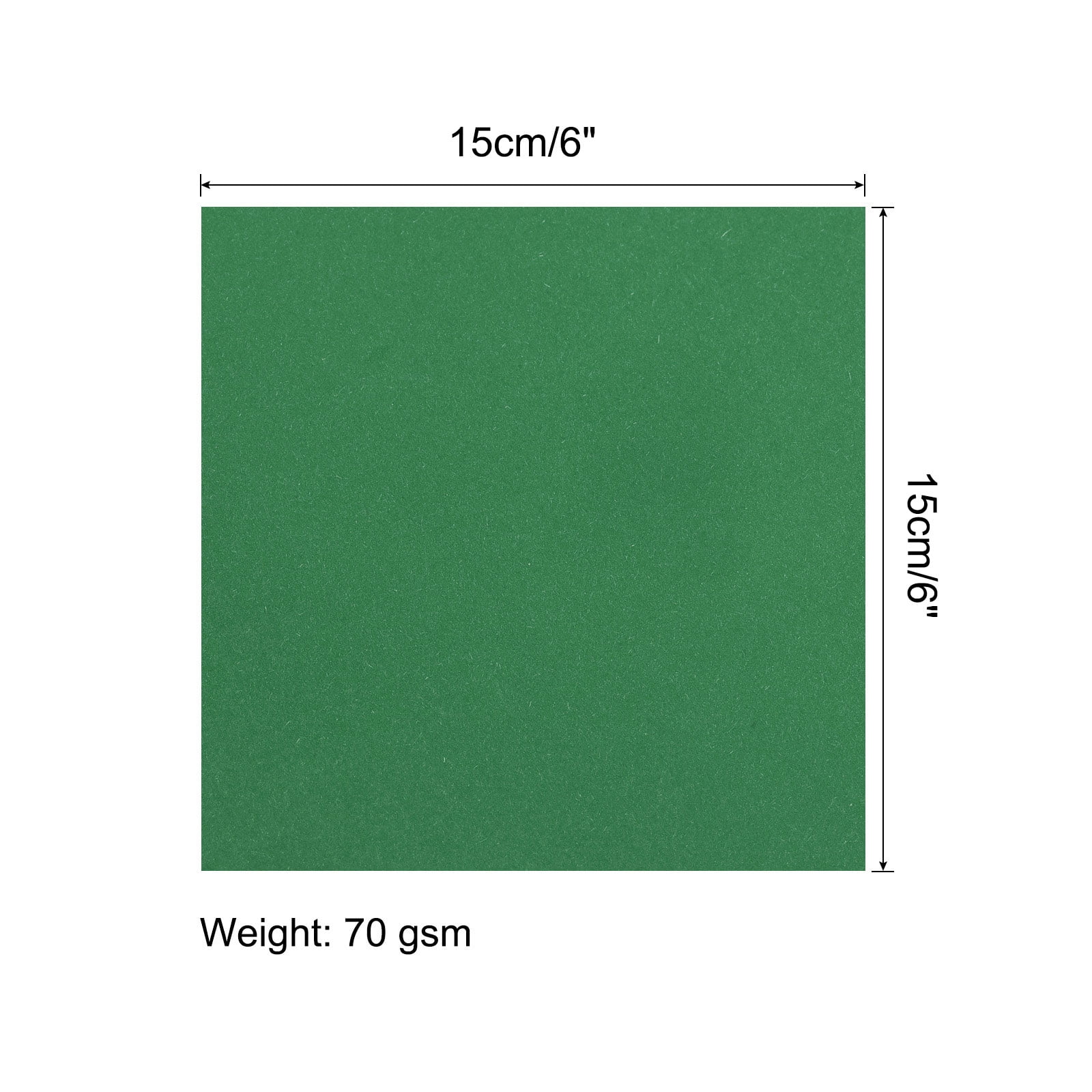 Multi Size Craft Paper & Chart Paper For Project Work Single Color 74X52CM  Pack Of 10, 30X21CM Pack Of 15 (74X52CM, Green)