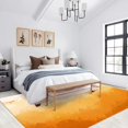 thumbnail image 2 of Ombre Orange Brown Rug 2x3 Small Area Rugs Vintage Gradient Brown Rugs Non Slip Machine Washable Indoor Throw Carpet for Living Room Bedroom Study Office Entrance Foyer, 2 of 7