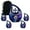 Blue Tree Urns-4, variant on MUKTIVE Tree Cremation Burial Urns for Human Ashes Adult Female, Black Combo Sets Decorative Memorial Funeral Urn for Ashes Father & Mother, Human Urns for Adult (1 Large 10 ", 4 Keepsake 3 ")