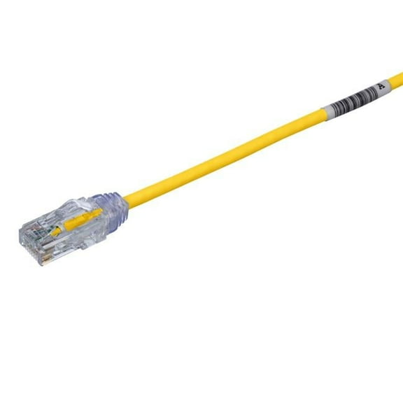 1 ft. SD 28 AWG CM-LSZH Cat6 Patch Cord, Yellow