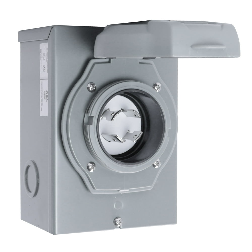 Leisure Cords 30 Amp NEMA L1430P Generator Power Inlet Box 120/250