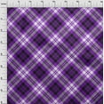 thumbnail image 4 of oneOone Polyester Spandex Purple Fabric Tartan Sewing Fabric By The Yard Printed Diy Clothing Sewing Supplies 56 Inch Wide, 4 of 4