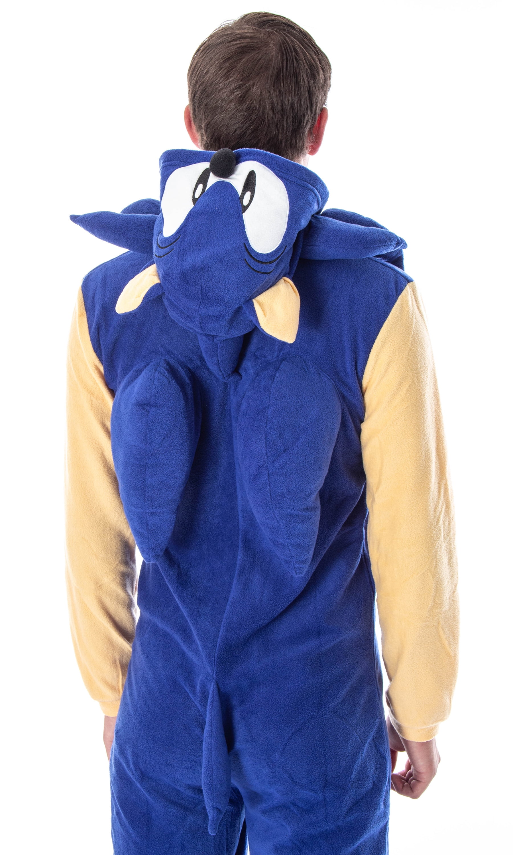 Sonic The Hedgehog Men's Video Game Character Costume One-Piece Union Suit Pajama Onesie