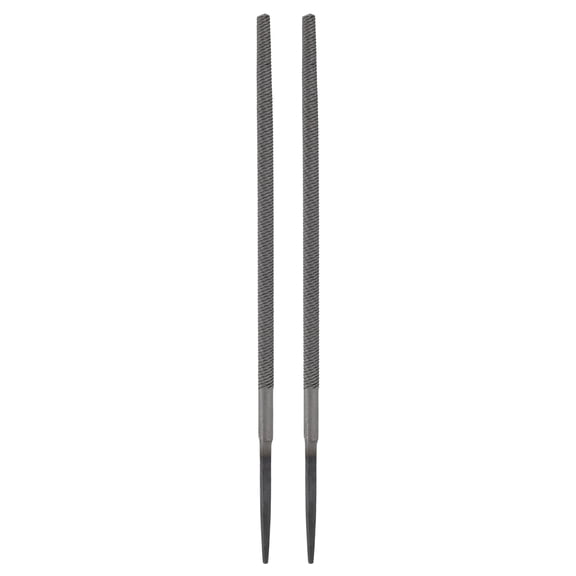 2 Pcs 6" Round Bastard Cut File Bastard Metal File without Handle, Grey
