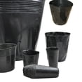 thumbnail image 4 of 100pcs Plastic Planter Pot Home Garden Greenhouse Plant Nursery Flower Planting Seedling Grow Pot Portable Seeding Pots  12*10, 4 of 9