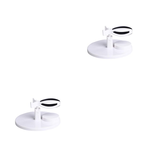 Seitruly Soporte para botella de esmalte de uñas, accesorio para manicura, soporte para Manos libres, herramienta de asiento, expositor, Clip de blanco 2piezas Seitruly CBP103689