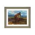 thumbnail image 2 of The Pioneer Woman Frank Tenney Johnson "An Idle Dreamer" Framed Western Wall Art Print, Cowboy and Horse Landscape Artwork, Matted Rustic Ranch Decor, Ready to Hang Framed Art for Living Room, 2 of 9